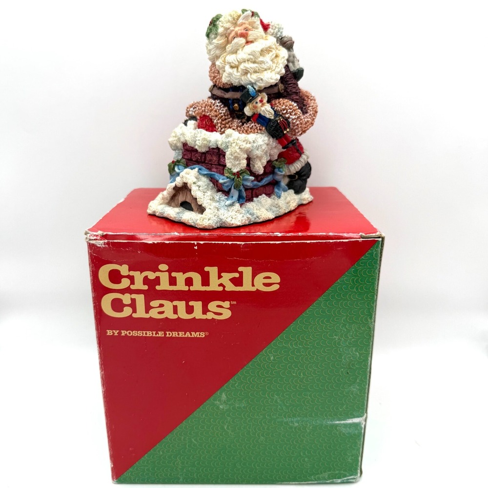 Possible Dreams Crinkle Claus Santa 1995 #659006 with Box Christmas Decor